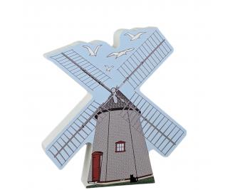 Wooden replica of the windmills of Cape Cod. Handcrafted by The Cat's Meow Village in Wooster, Ohio. 