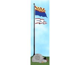Cat's Meow State Flag representing Arizona