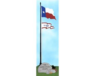 Cat's Meow shelf sitter of the Texas state flag, the Lone Star State.