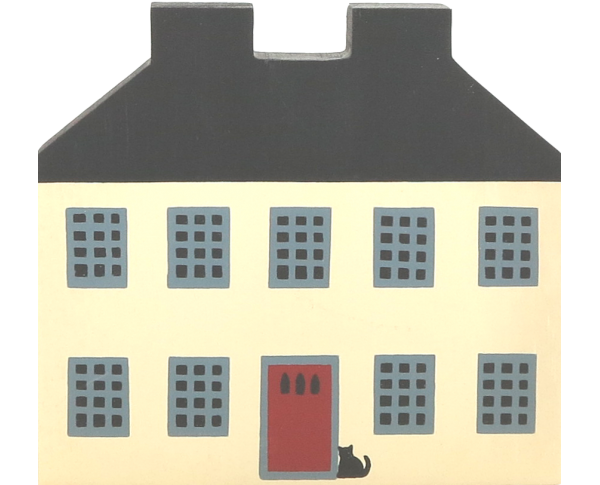 Vintage Federal House from Series I handcrafted from 3/4" thick wood by The Cat's Meow Village in the USA