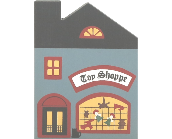 Vintage Toy Shoppe from Series I handcrafted from 3/4" thick wood by The Cat's Meow Village in the USA