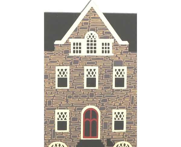 Vintage Hobart-Harley House from Series III handcrafted from 3/4" thick wood by The Cat's Meow Village in the USA