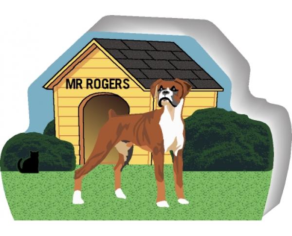 Boxer can be personalized with your dog's name