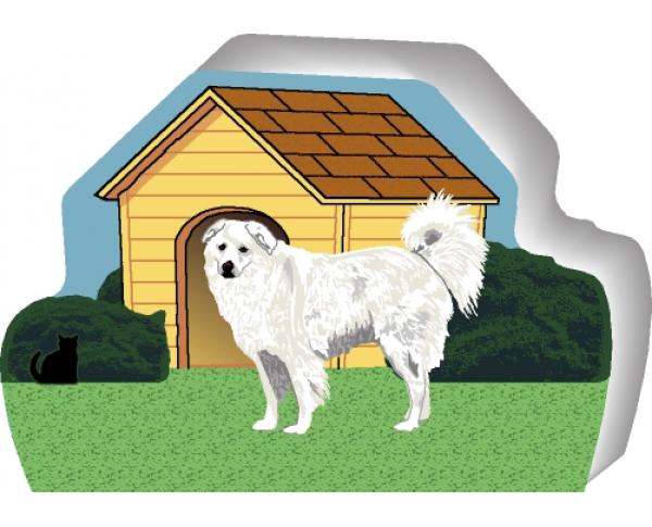 Great Pyrenees can be personalized with your dog's name on the dog house