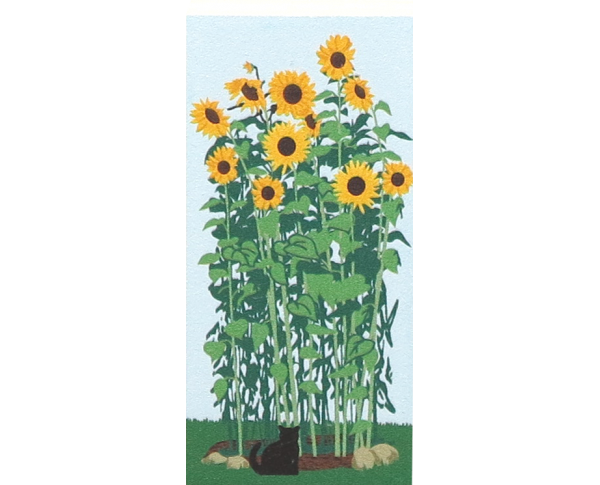 Add these wooden Cat's Meow sunflowers to your Village collection to bring out it's purrsonality.