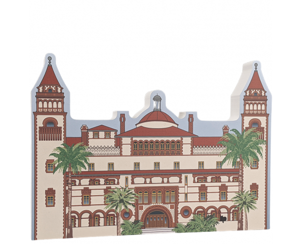 Flager College, Ponce de Leon Hotel, St. Augustine, Florida. Handcrafted in the USA 3/4" thick wood by Cat’s Meow Village.