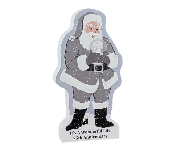 Santa, Black & White It's A Wonderful Life (standing)
