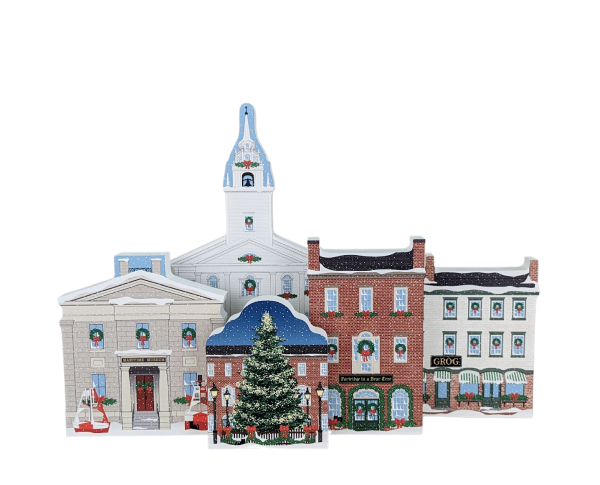 Grab this Historic Newburyport, MA Christmas Village as a set and save. Handcrafted by The Cat's Meow Village in Ohio.
