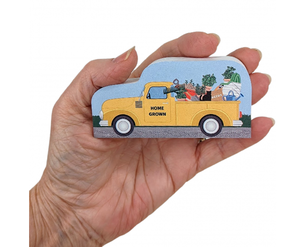 Add this Spring Planting vintage truck to you decor and imagine all those wonderful flower smells! Handcrafted in the USA by The Cat's Meow Village.