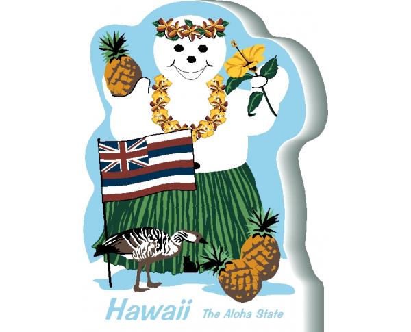 Hawaii State Snowman handcrafted and made in the USA.