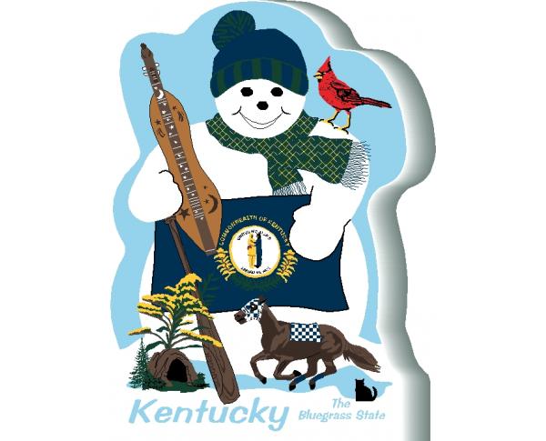 Kentucky State Snowman handcrafted and made in the USA.