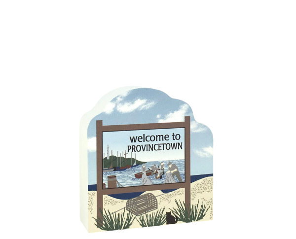 Add this Provincetown Sign to your Cape Cod Cat's Meow display to remind you of the fun times you had there!