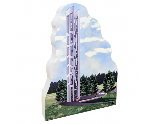 This ¾" thick wooden replica is handcrafted in the U.S.A. to honor these 9/11 heroes at the Tower of Voices, Flight 93 National Memorial, Shanksville, Pennsylvania