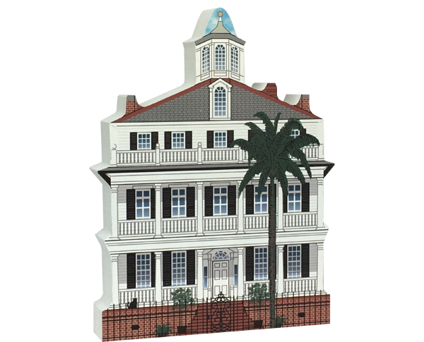 Wooden replica of the Colonel John Ashe House in Charleston, SC just waiting to be added to your home decor. Remember your visit to Charleston, SC with our handcrafted in the USA wooden keepsake.