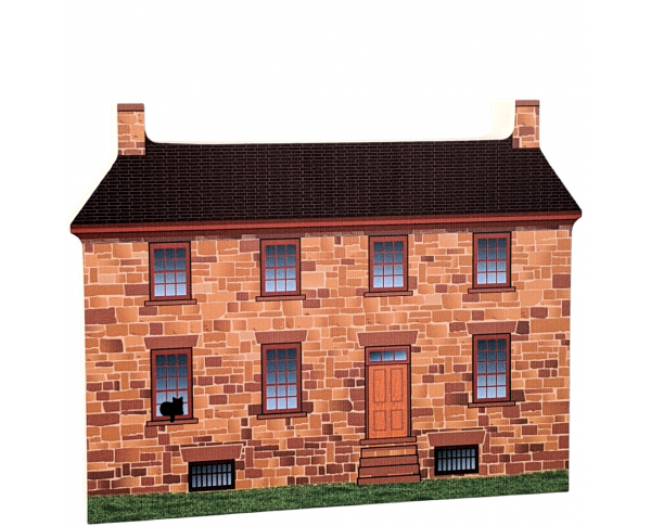 Stone House, Manassas Nat'l Battlefield Park, VA. Handcrafted in the USA 3/4" thick wood by Cat’s Meow Village.