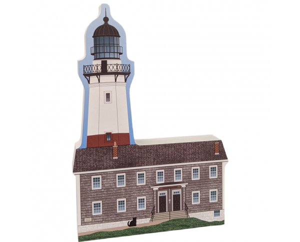 Add this lovely lighthouse replica of Montauk Lighthouse, Montauk, New York, to your Cat's Meow Village! Handcrafted in the USA.