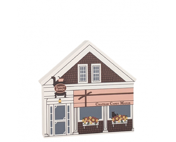 Yummy! Come visit the Chatham Candy Manor, Chatham, Cape Cod, Massachusetts.  Handcrafted in the USA by Cat's Meow Village.