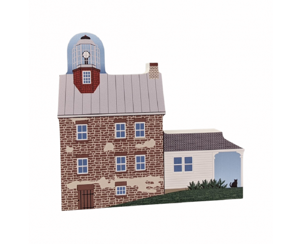 Selkirk Lighthouse, Pulaski, New York. Handcrafted in the USA 3/4" thick wood by Cat’s Meow Village.