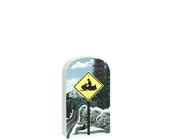 Snowmobile Crossing Sign Front