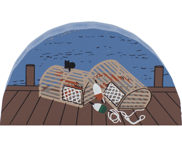 Lobster Pots, lobster, Maine, New England, fishing, nautical