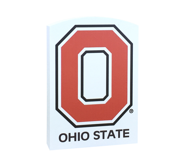 Add this Block O to your Ohio State collection! Handcrafted in Wooster, OH by The Cat's Meow Village.