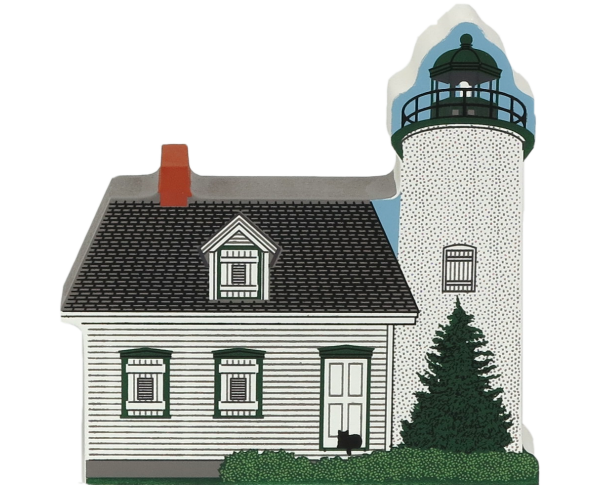 Cat's Meow handcrafted wooden keepsake of the Baker Island Light in Acadia National Park, Maine