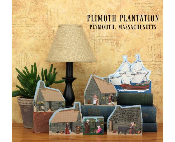 Save $4 when you order these Plimoth Plantation keepsakes together as a set. Handcrafted of wood in the USA by The Cat's Meow Village