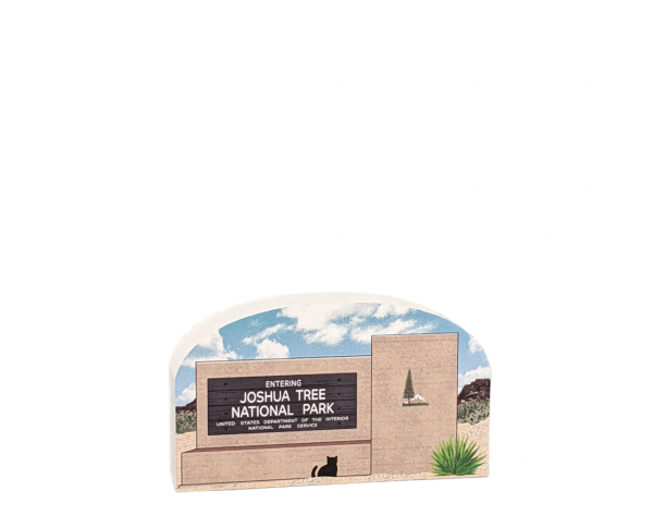 Joshua Tree National Park Sign, Twentynine Palms, California. Handcrafted in the USA 3/4" thick wood by Cat’s Meow Village.