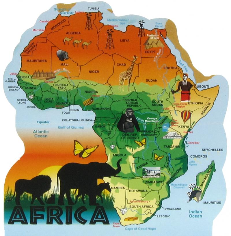 Image result for african safari map